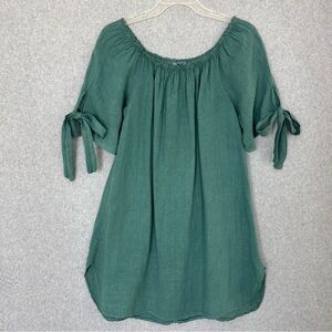 Meli Melo Green Mini Dress